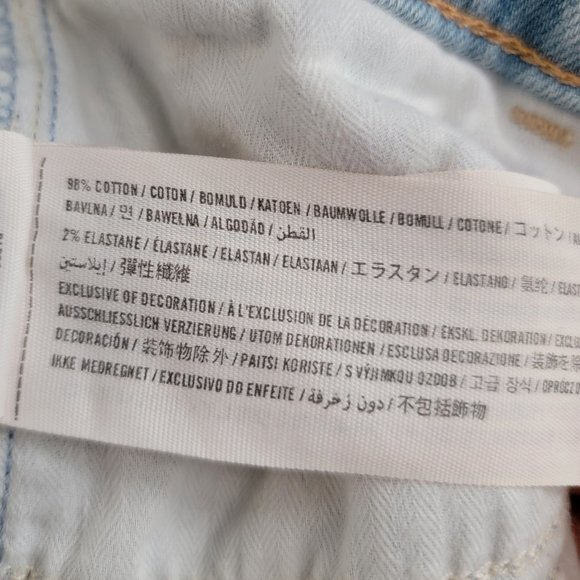 Abercrombie & Fitch Distressed Acid Wash Cutoff Denim Jean Shorts - Picture 14 of 15